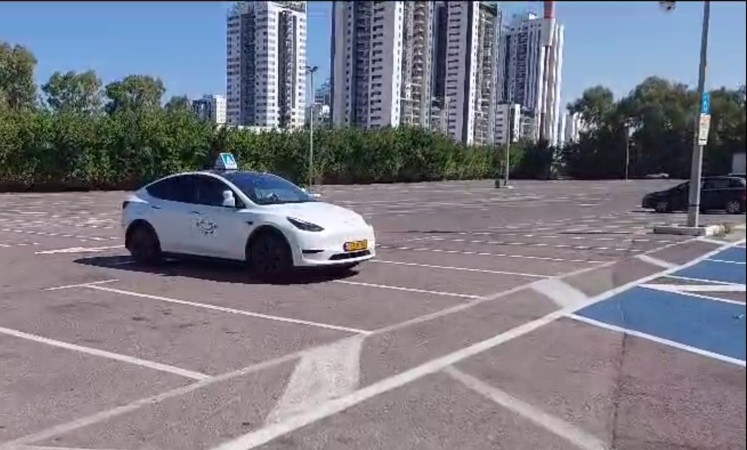 Tesla driving background